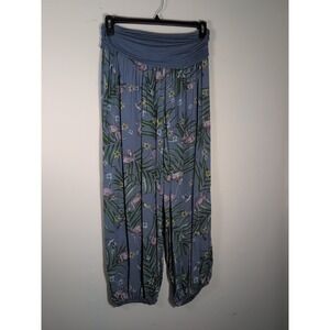 Beyond‎ Capri Women Pants 100% Linen Wide Leg Crop One Size Made In Italy